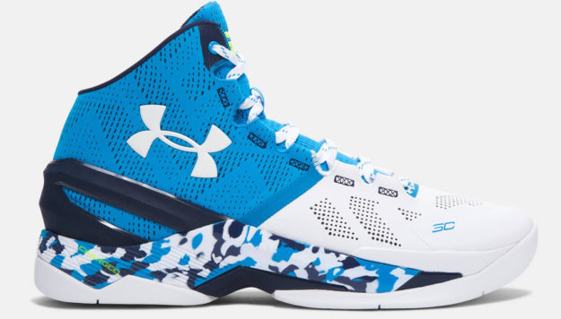 Blue Under Armour Curry Two Men’s Basketball Shoe