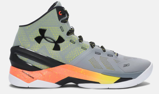 Steel Under Armour Curry Two Men’s Basketball Shoe