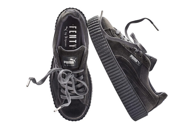Black Velvet Rihanna’s Creeper sneakers by Puma
